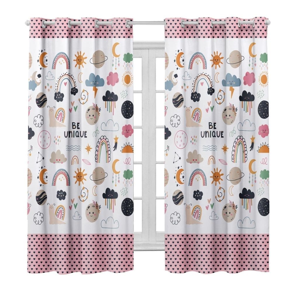 Cortina Blackout Infantil 2,00 X 1,40 Estampas Digitais