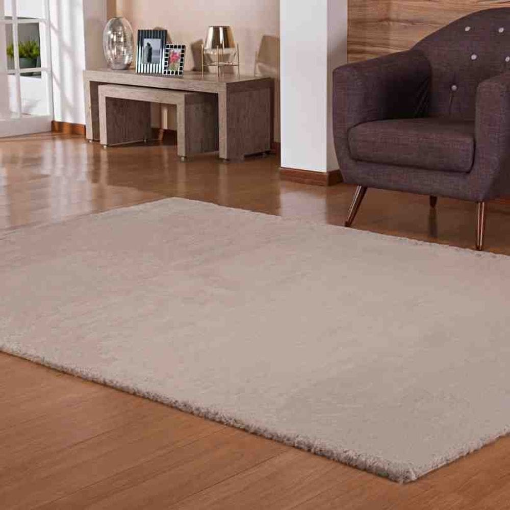 Tapete Pele Bangor 0,60 x 1,80 Bege Niazitex