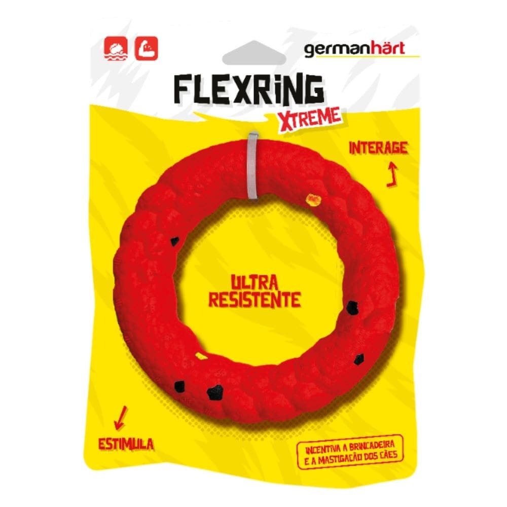 Brinquedo FlexRing Xtreme Germanhart Mordedor Aultraring ExtraForte Para Cães