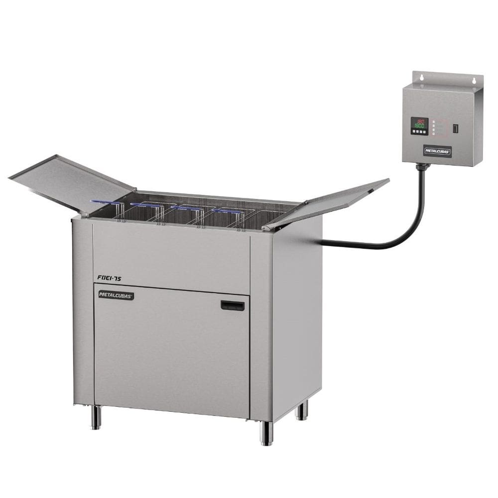Fritadeira Elétrica Industrial FOEI 75 CG Metalcubas com 3 Cestos Tifásico 220v