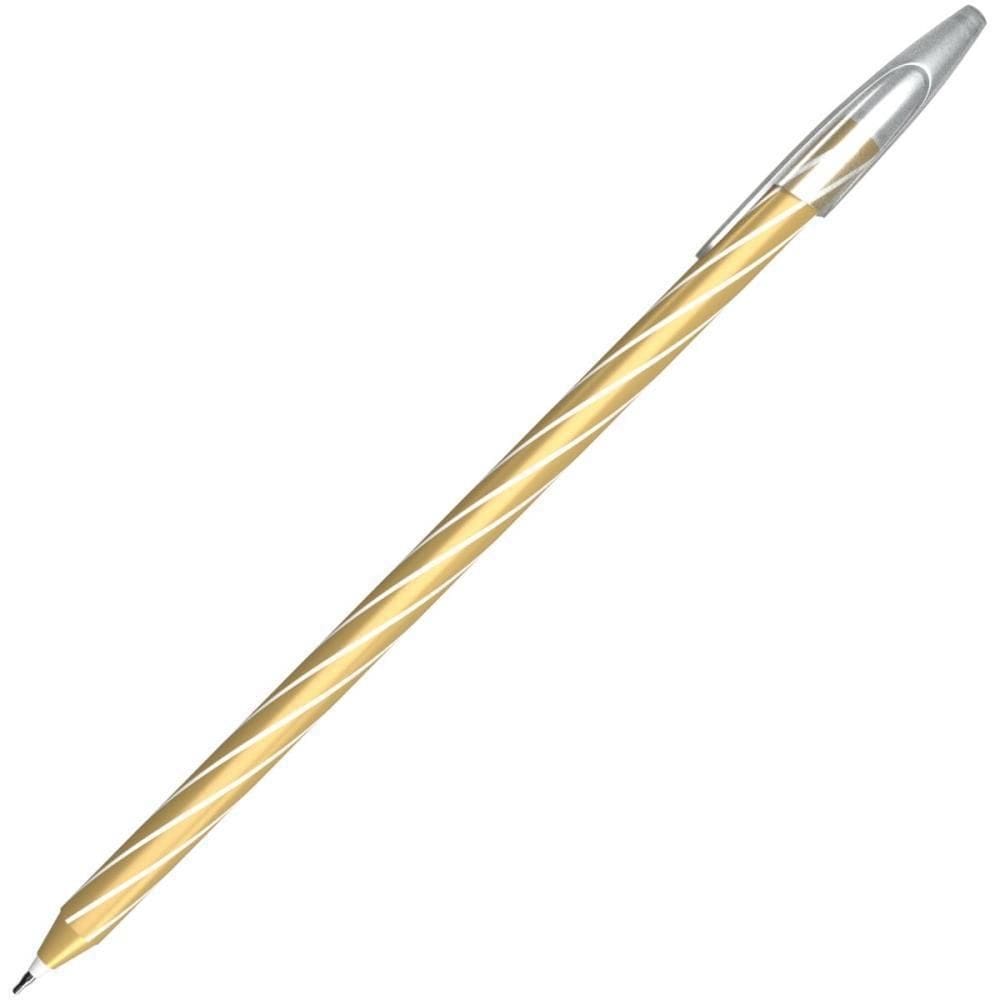 Caneta esferografica cis spiro gem 0,7mm ouro