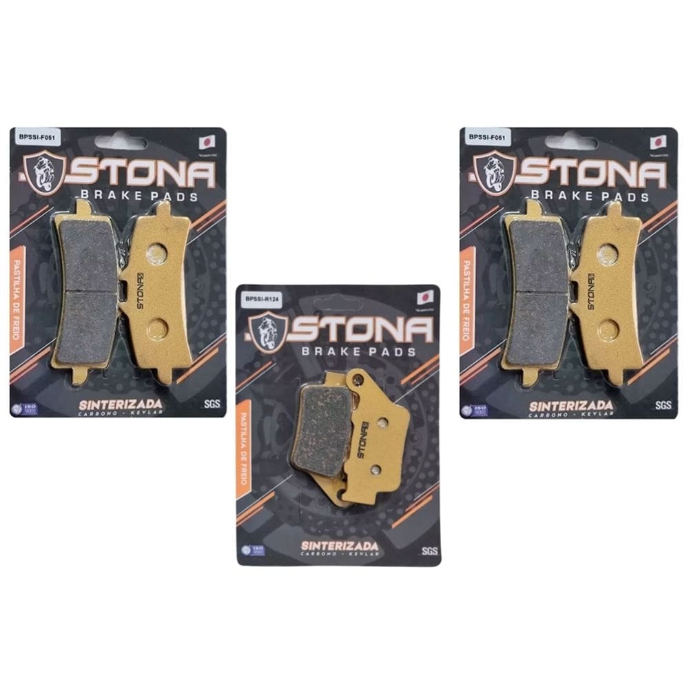 Kit Pastilha Freio Dianteiro + Traseiro Tiger 850 Sport