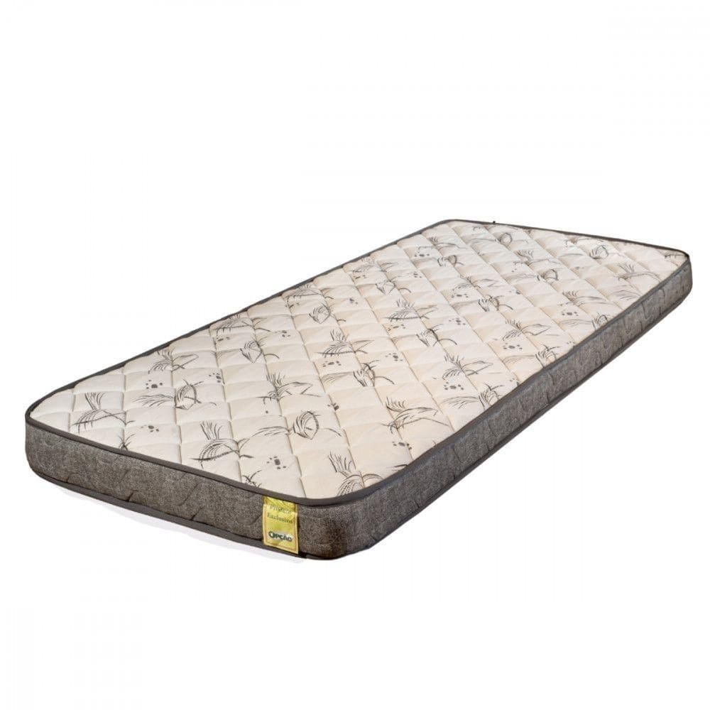 Colchão De Solteiro Dreemy D33 78x188x12 Grafite Com Branco Apolospuma Branco Com Grafite
