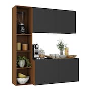 Armário de Cozinha Compacta com Balcão Linea Fit 4 Portas Multimóveis MP2218