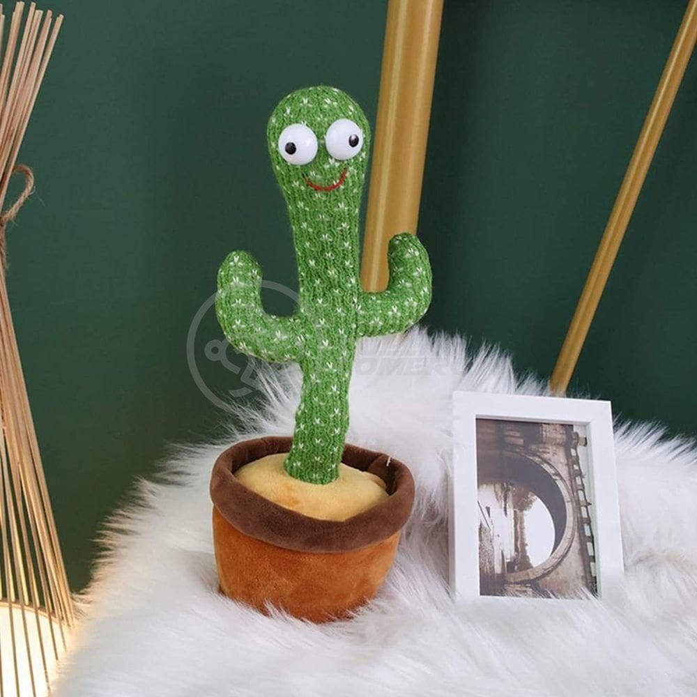 Brinquedo Infantil Cacto Dançante Pelúcia 120 Músicas Usb