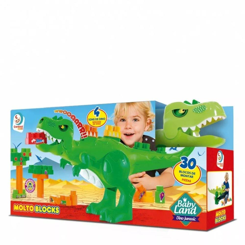 Baby land dino jurássico 30 blocos - cardoso