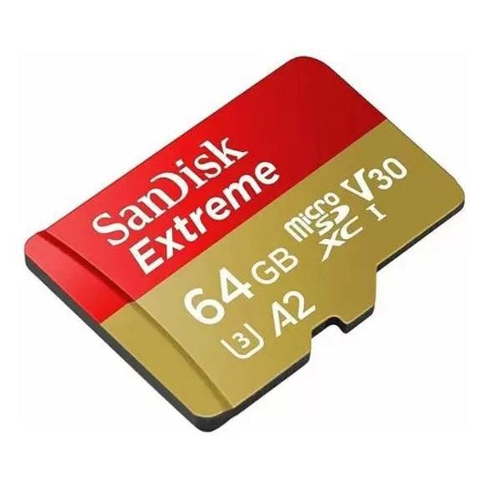 Cartão de memória sandisk extreme micro sd xc 64gb 170mb/s