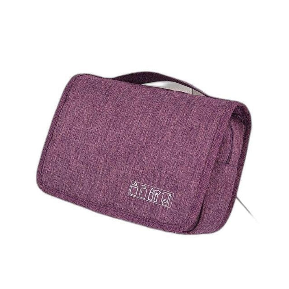 Necessaire de viagem pvc 8x17,5x21,5cm - roxa
