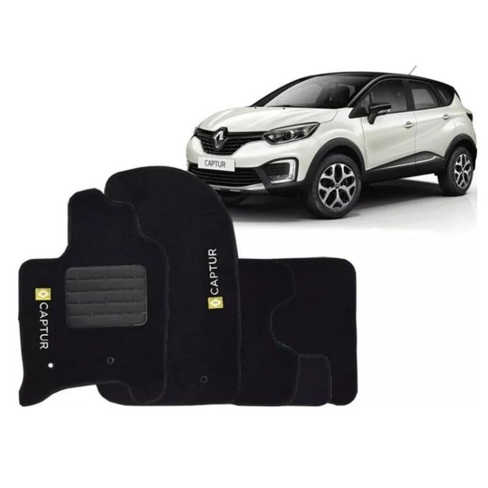 Tapete automotivo carpete com a base em pvc renault captur