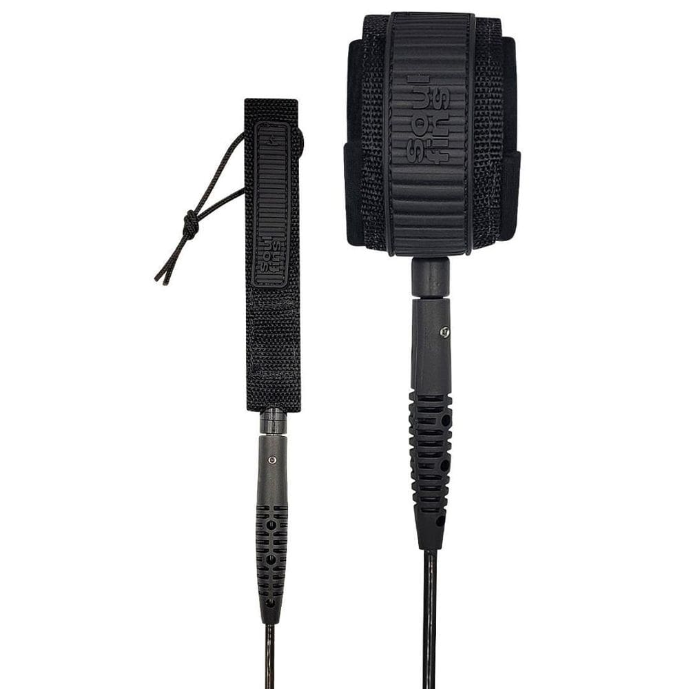 Leash big wave soulfins 7`/7mm preto - duplo girador