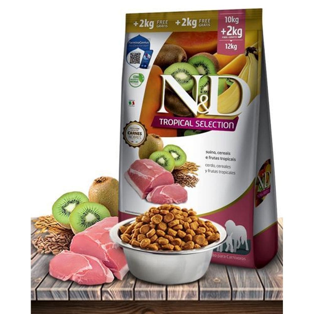Ração seca nd tropical selection suíno, cereais e frutas