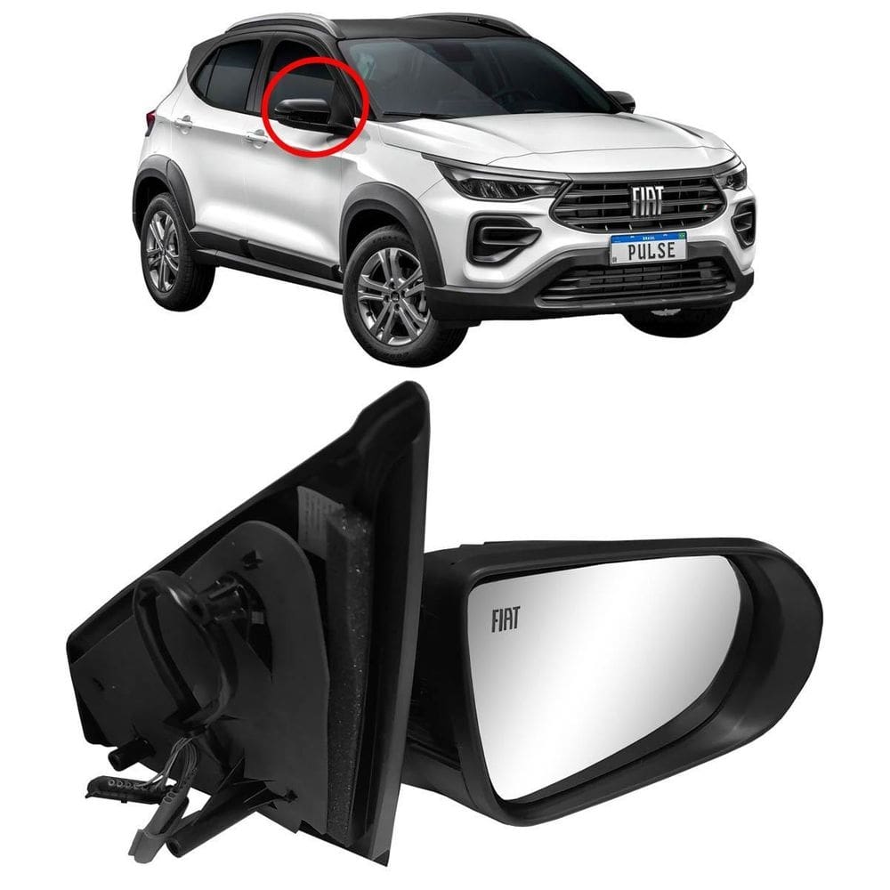 Retrovisor direito fiat pulse 22 23 24 com seta metagal