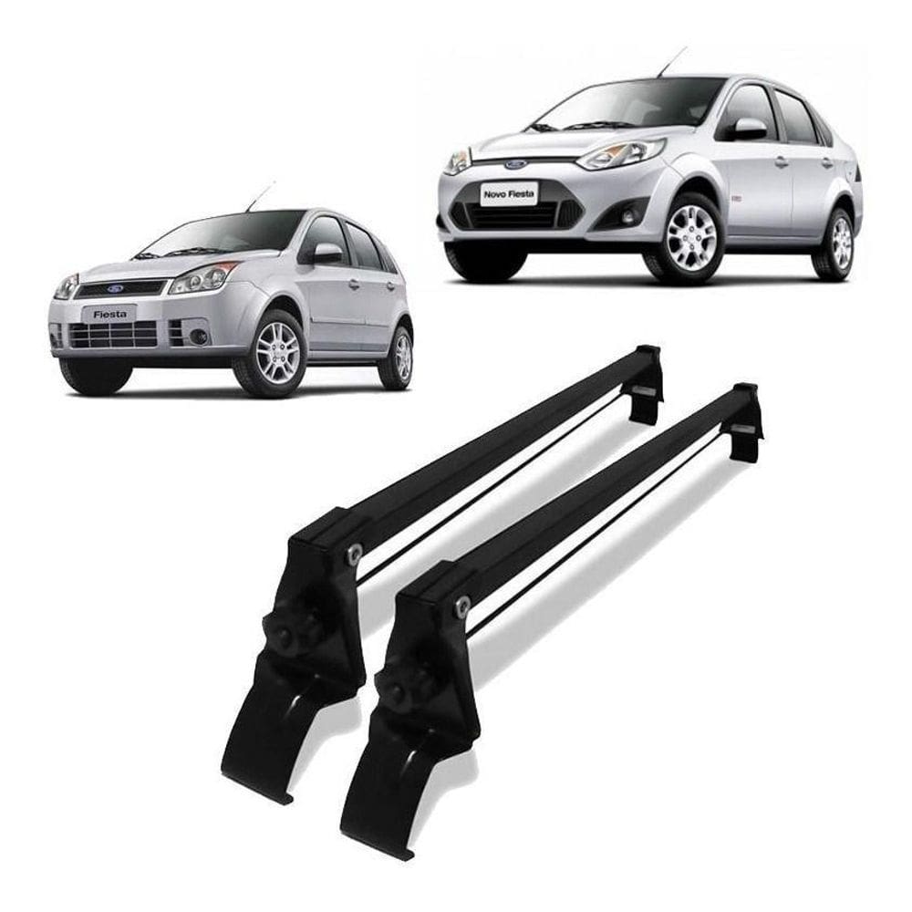 Rack bagageiro teto ferro fiesta hatch e sedan 2002 a 2014