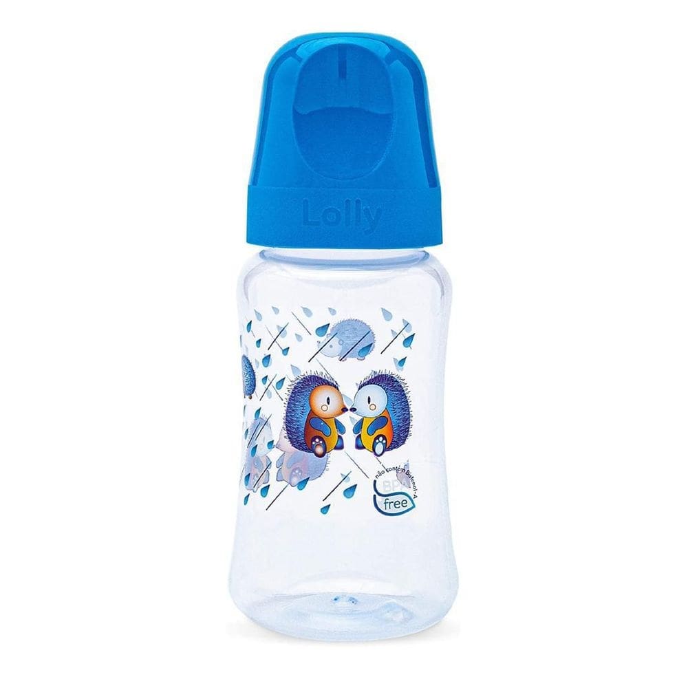 Mamadeira m 330 ml big zoo r, lolly, azul 11065
