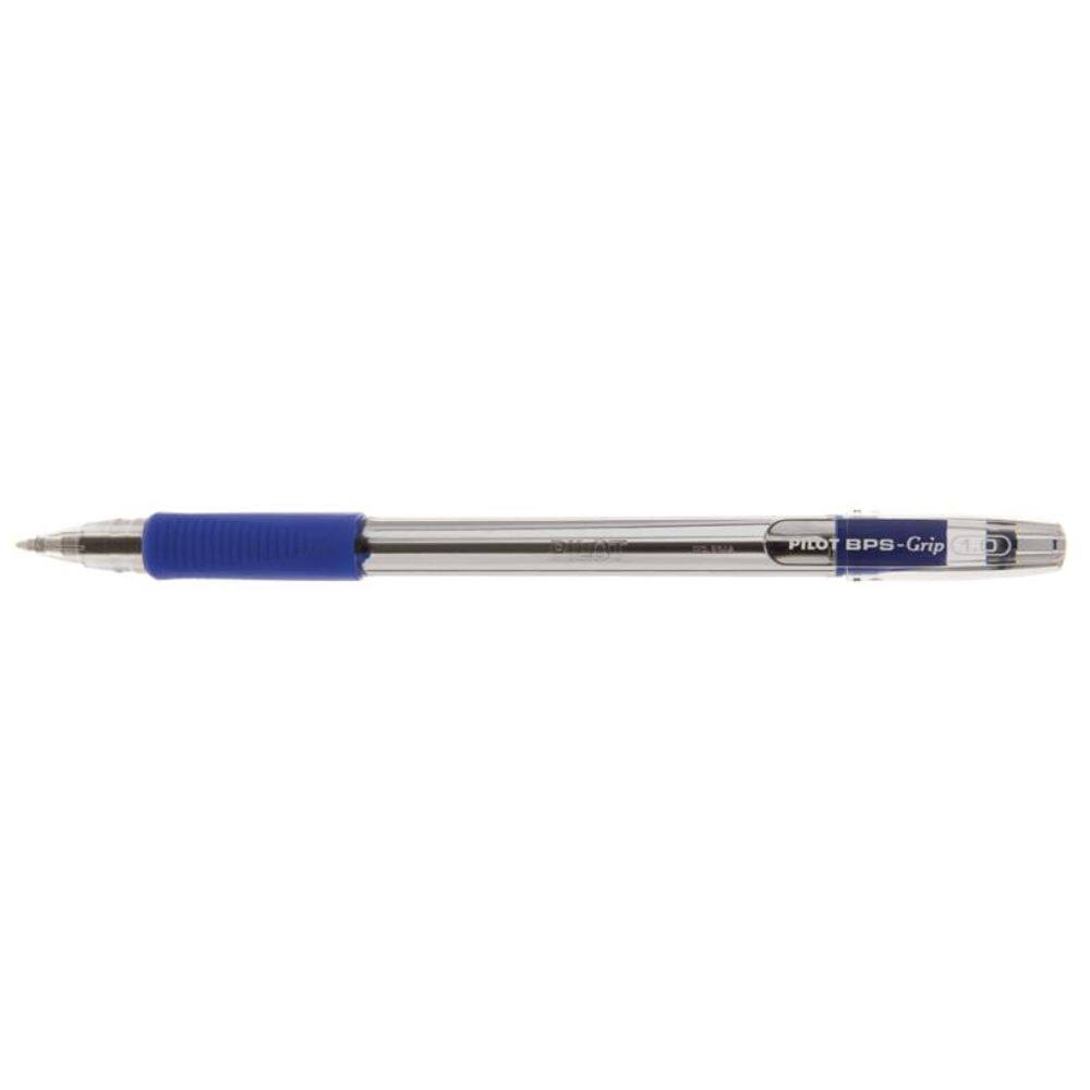 Caneta bps grip m 1.0 azul pilot 12 unidades