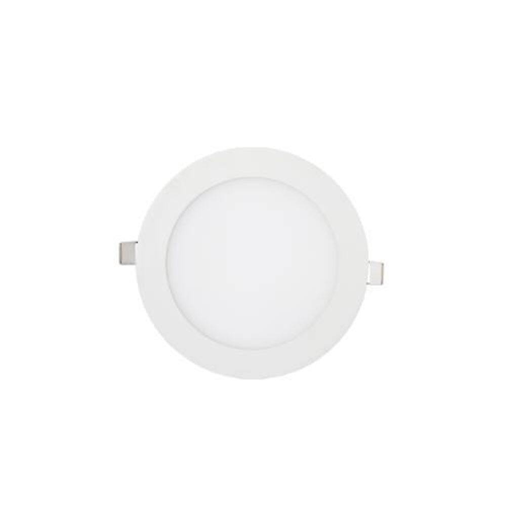 Luminaria plafon led embutir redondo slim kian 24w 3000k