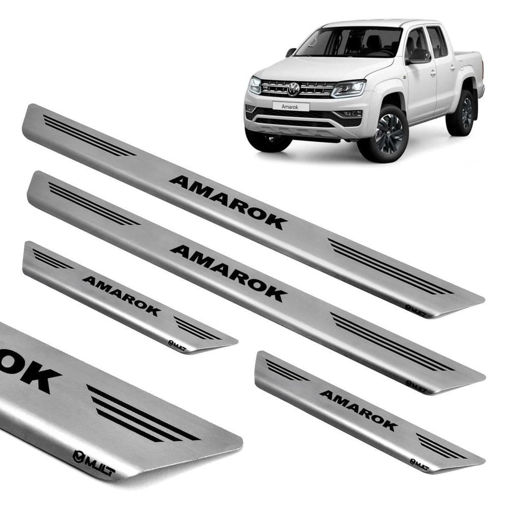 Soleira aço inox porta mult amarok dupla 2018 2019