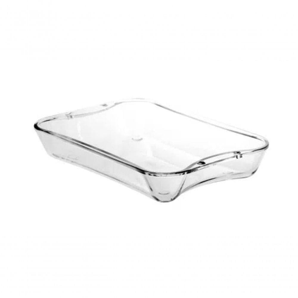 Travessa De Vidro Temperado 29cm 1.7 Litros Direto Ao Forno Assadeira