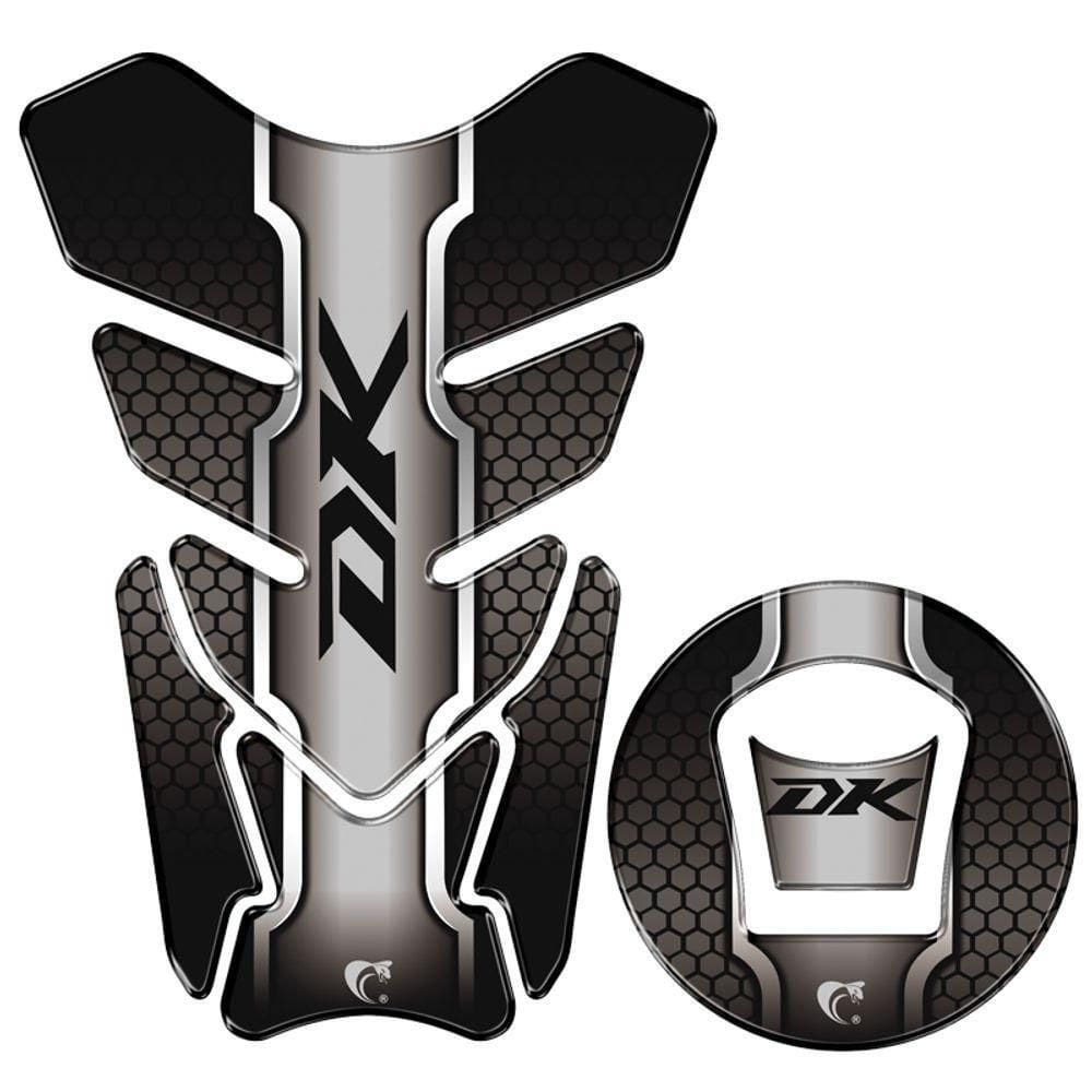 Protetor De Tanque Adesivo Moto Haojue Dk 150 Preto Cor Preto