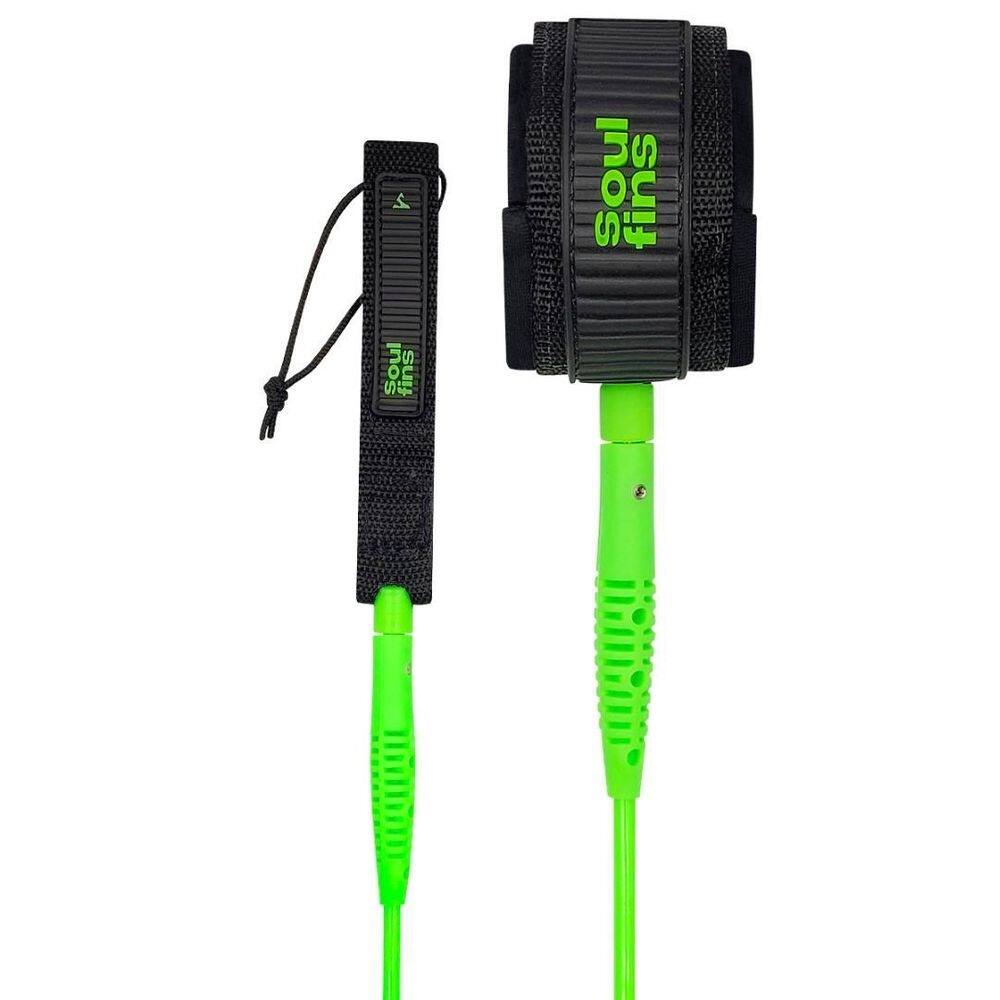 Leash funboard girador injetado soulfins 8`/6mm verde fluor