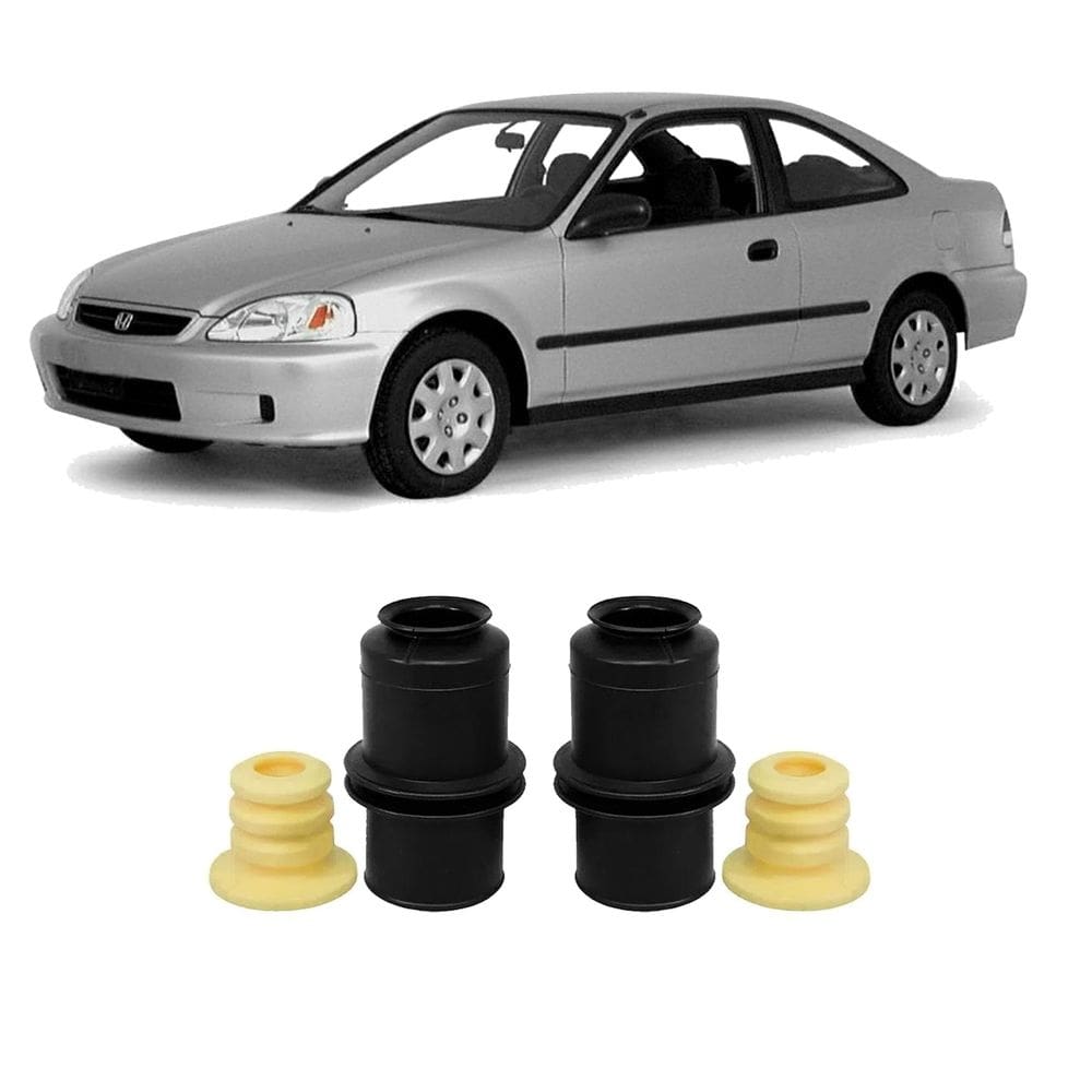 Kit 2 batente coifa amortecedor dianteiro honda civic 1998