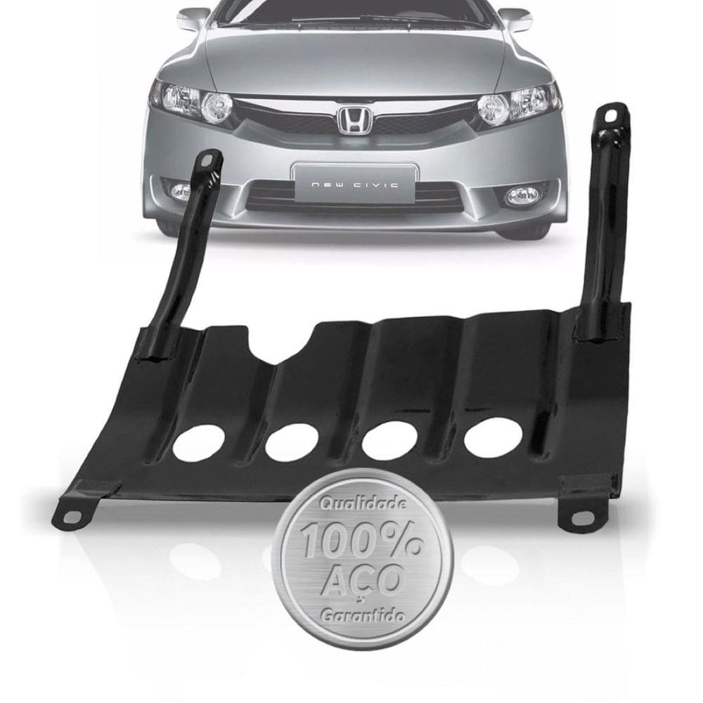 Protetor carter peito de aço new civic 2007 a 2011 honda