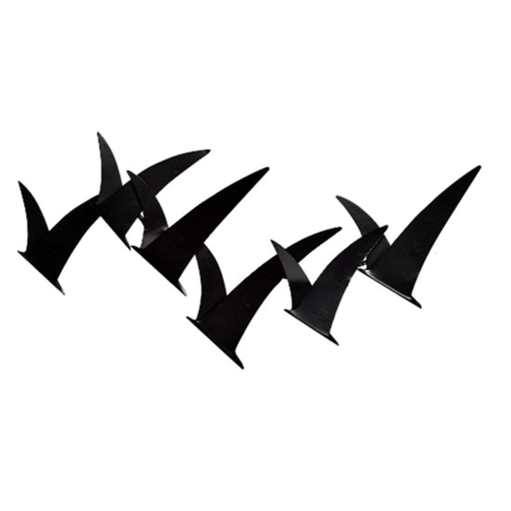 Adorno De Parede Passaro Preto Em Metal