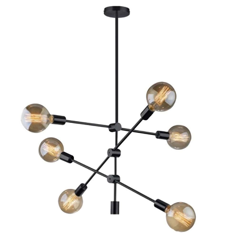 Lustre/pendente luminária moderno sputnik circuit retro