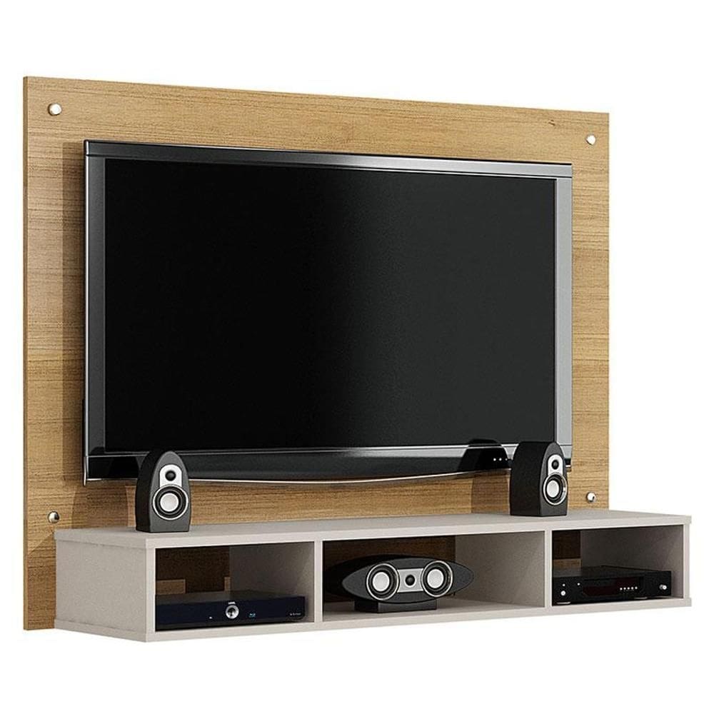 Painel para TV Atena Cinamomo Off White – Valdemóveis