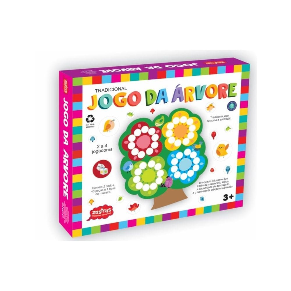 Jogo da Árvore Educativo Infantil Madeira Zastras