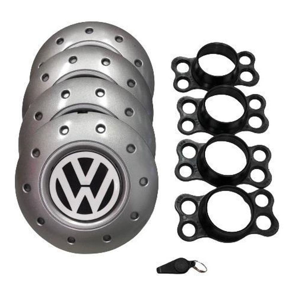 Calotas miollo vw gol g3 aro 14 1999/2005 amarok prata