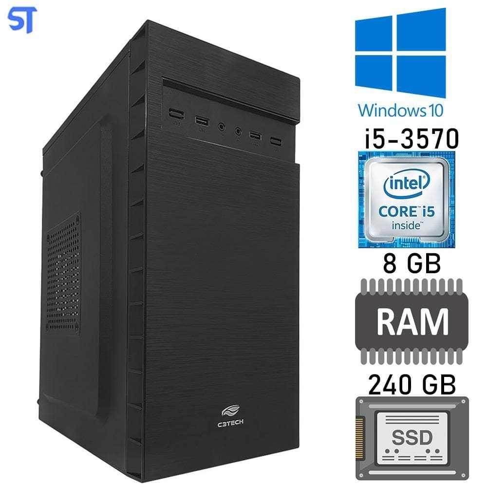 Computador core i5 3570, ssd 240gb, memória ram 8gb