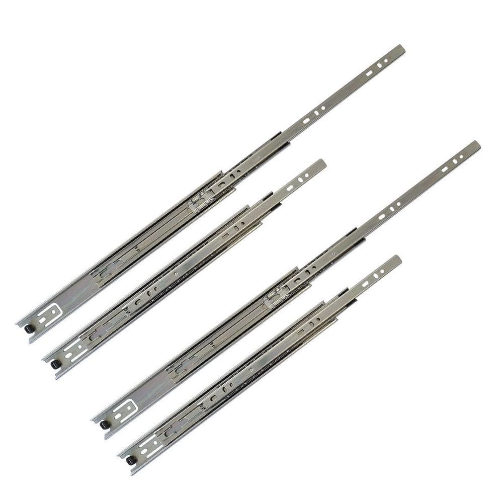 Kit 4 corrediças telescópica 25cm para gaveta trilho 2 pares