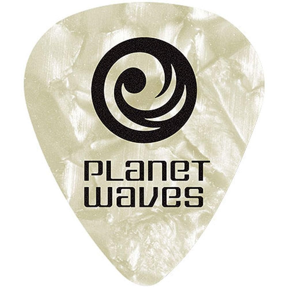 Palheta Para Guitarra De Celuloide 1Cwp2-10 - Branco Pérola