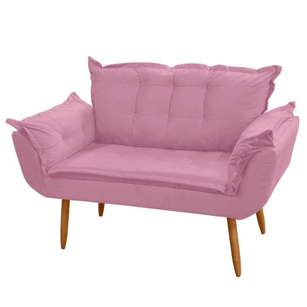 Poltrona Decorativa Namoradeira Francis 02 Lugares Rosa