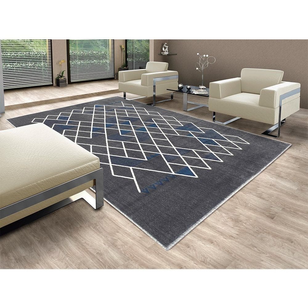 Tapete 200x300cm Lyre Supreme Tapetes São Carlos Anil