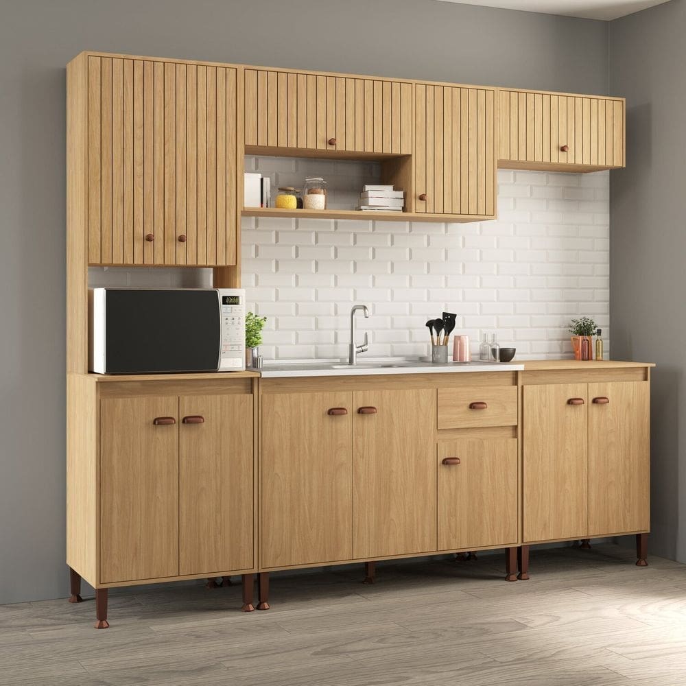 Cozinha Torino 6 - 253 X 220 X 51,5 Mel