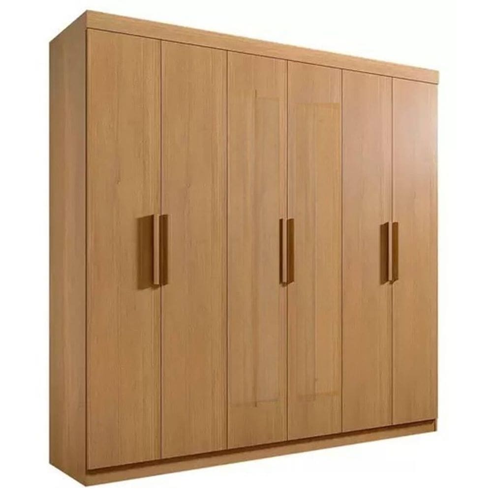 Guarda Roupa Colibri Casal 6 Portas 6 Gavetas D Doro Cor Cinamomo