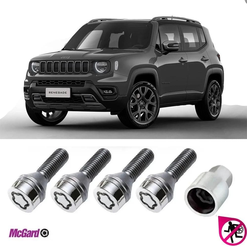 Parafuso antifurto roda jeep renegade 2016 a 2023