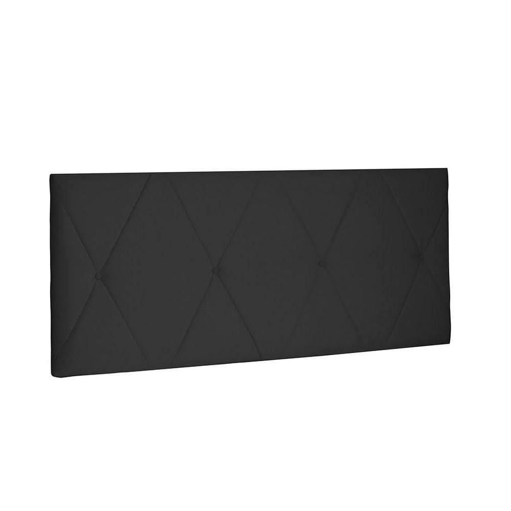Cabeceira Aquilla Cama Box Solteiro 90Cm Preto