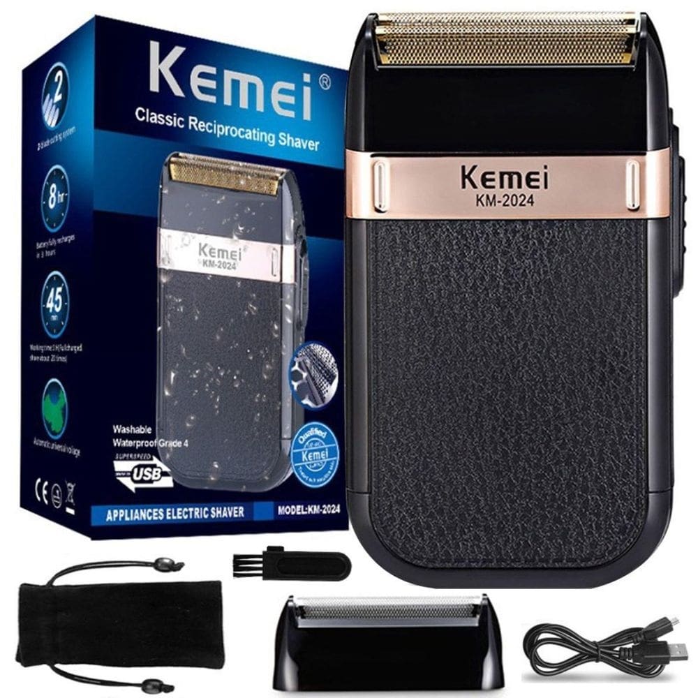 Maquininha barbeadora shaver kemei