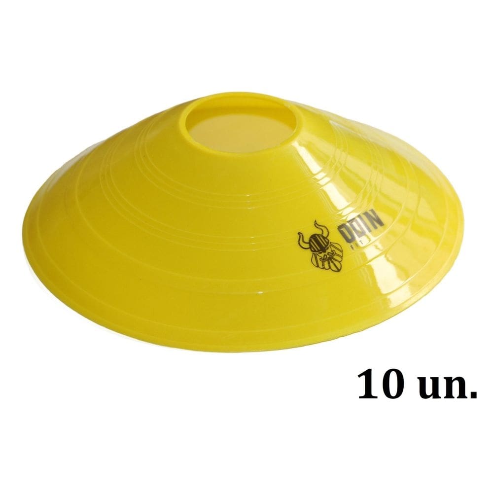 Kit 10 cones chapéu chinês amarelo pack com 10