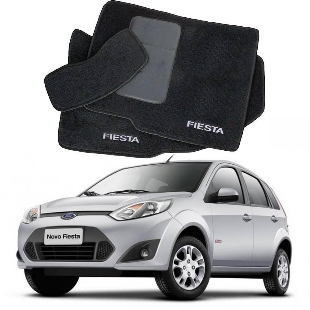 Tapete automotivo ford fiesta em carpet linha luxo