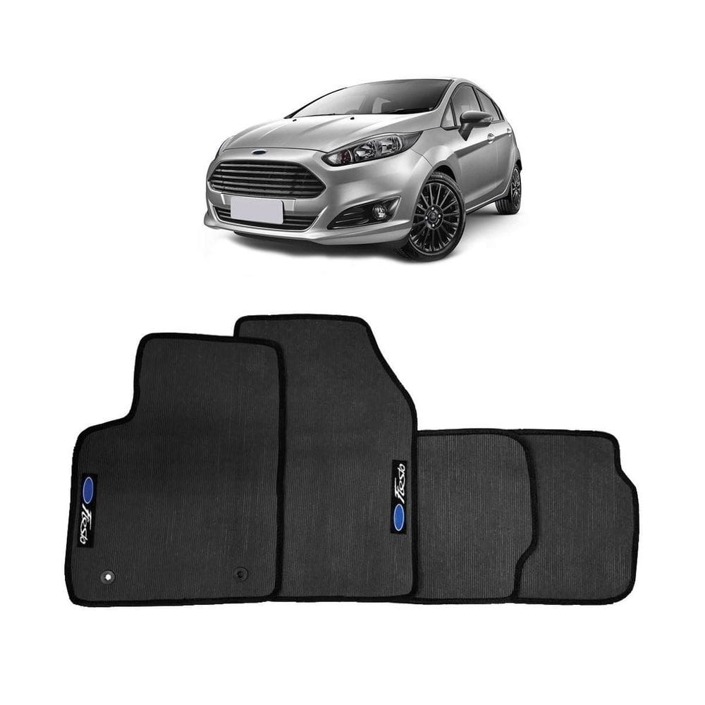 Jogo de tapete automotivo fiesta 2018 em borracha pvc
