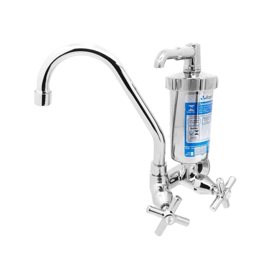 Torneira filtro e bica movel com copo abs c53 parede