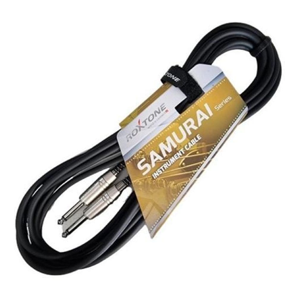 Cabo p10 x p10 7m samurai roxtone - alta qualidade