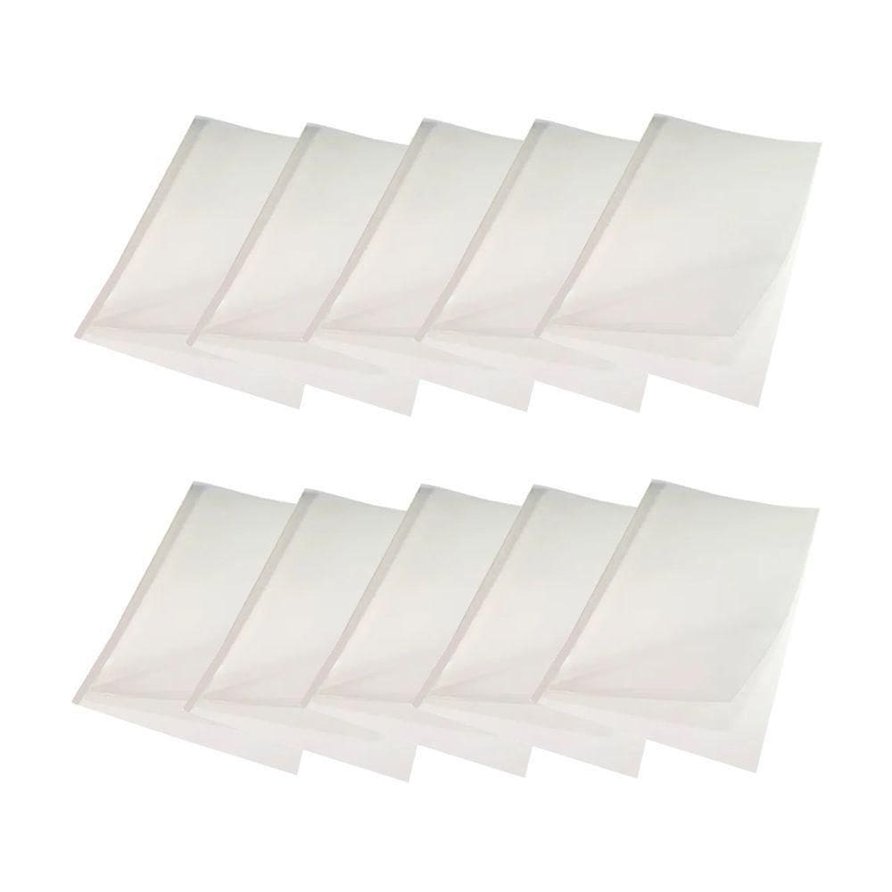 Kit 50 Capas Encadernação Térmica Até 90 Folhas A4 Branca