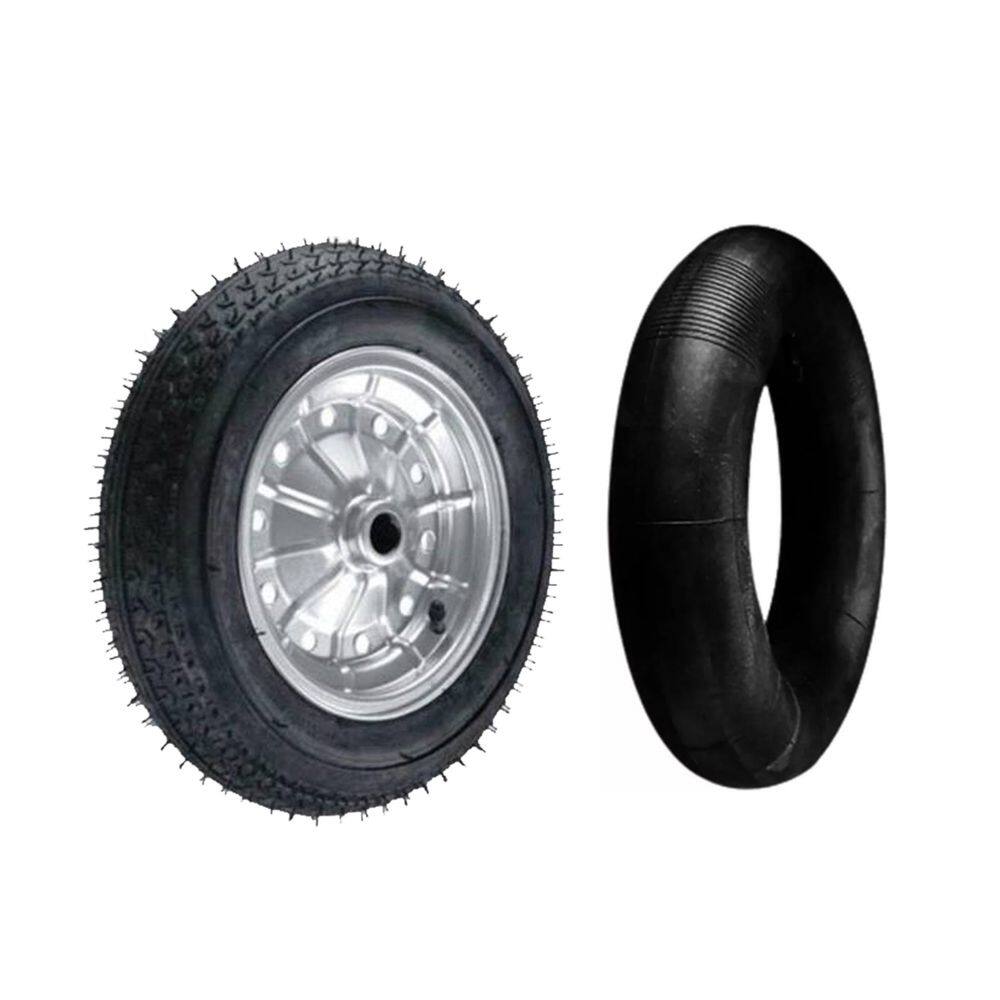 Roda para Carrinho Carga com Pneu e Câmara 3.00/3.25-8 Metalosa