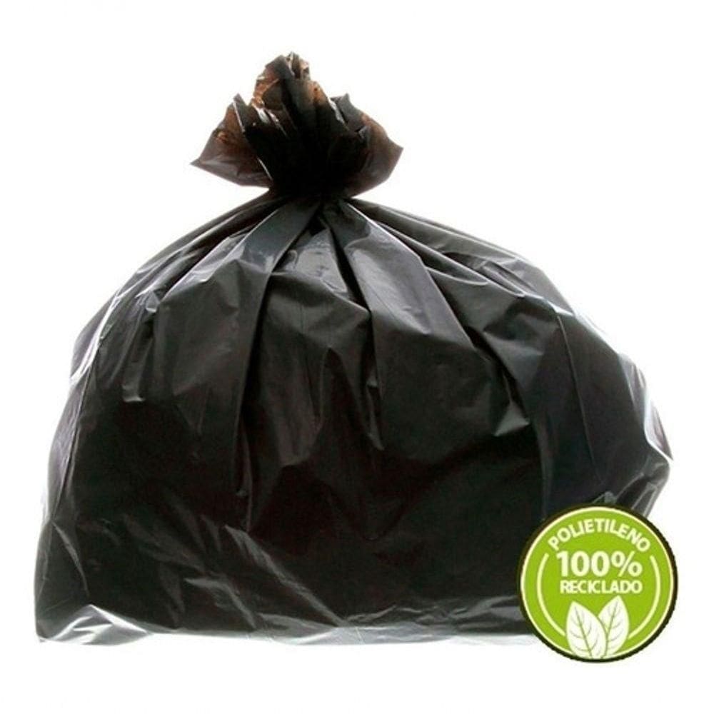 Saco De Lixo 240 Litros Preto Reforçado 100Un Preto