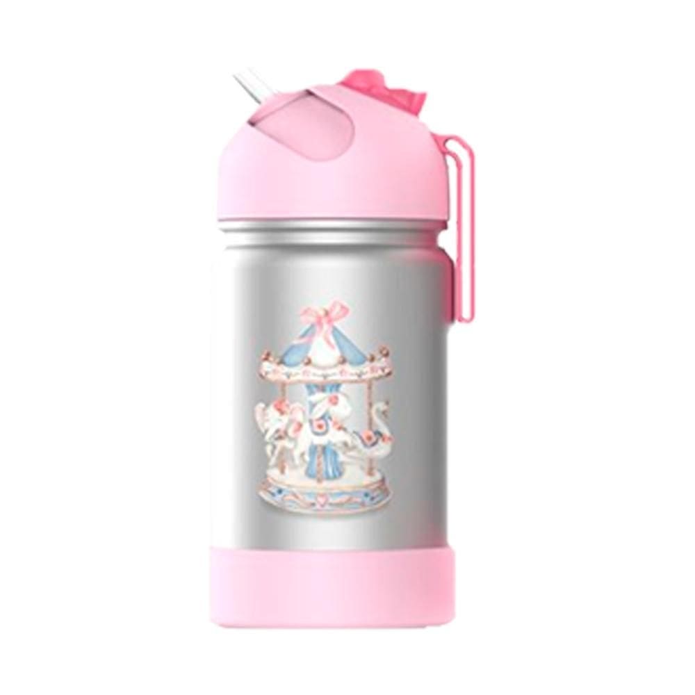Garrafa Flip Térmica com Alça de Silicone Carrossel - Büp Baby